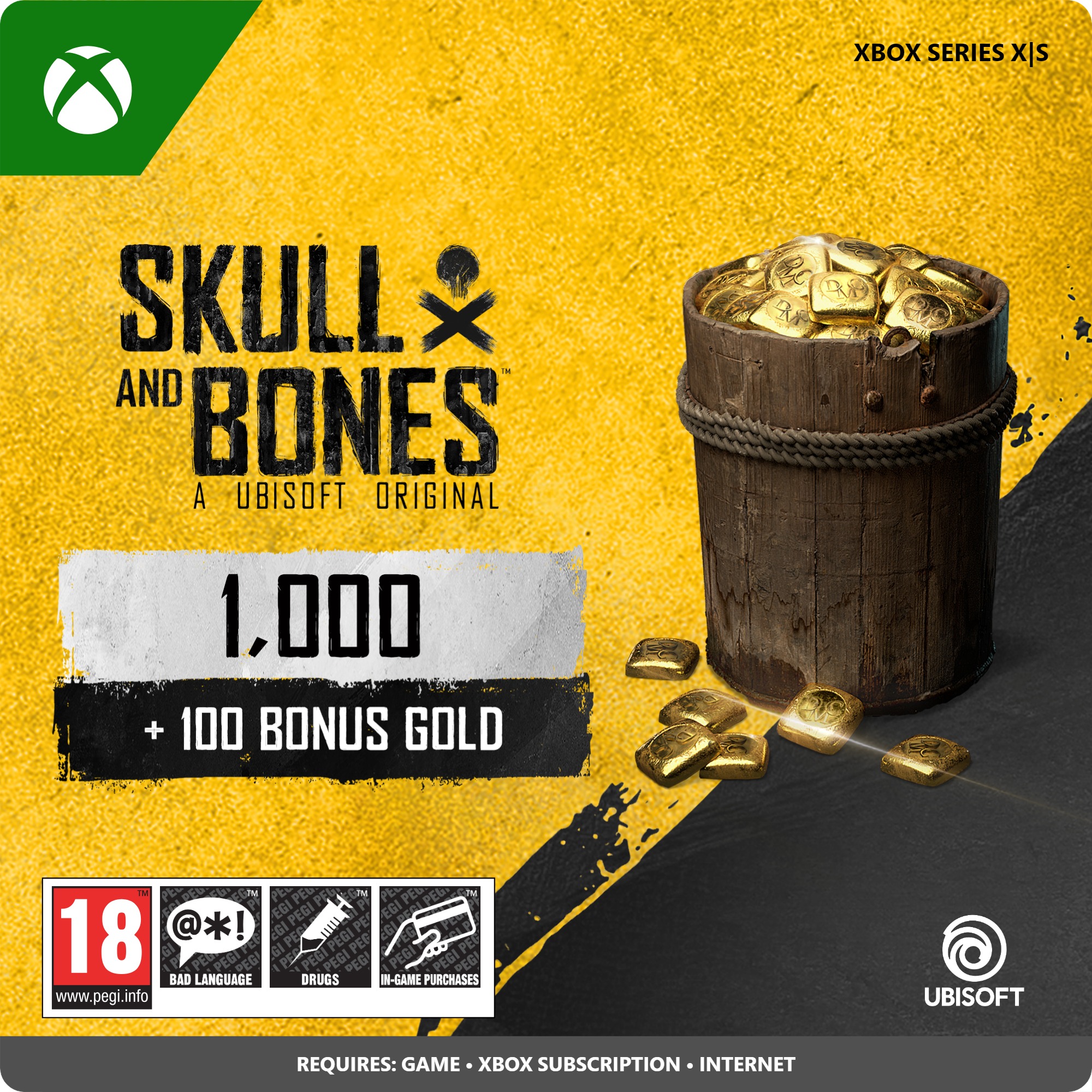 Skull and Bones Gold 1000