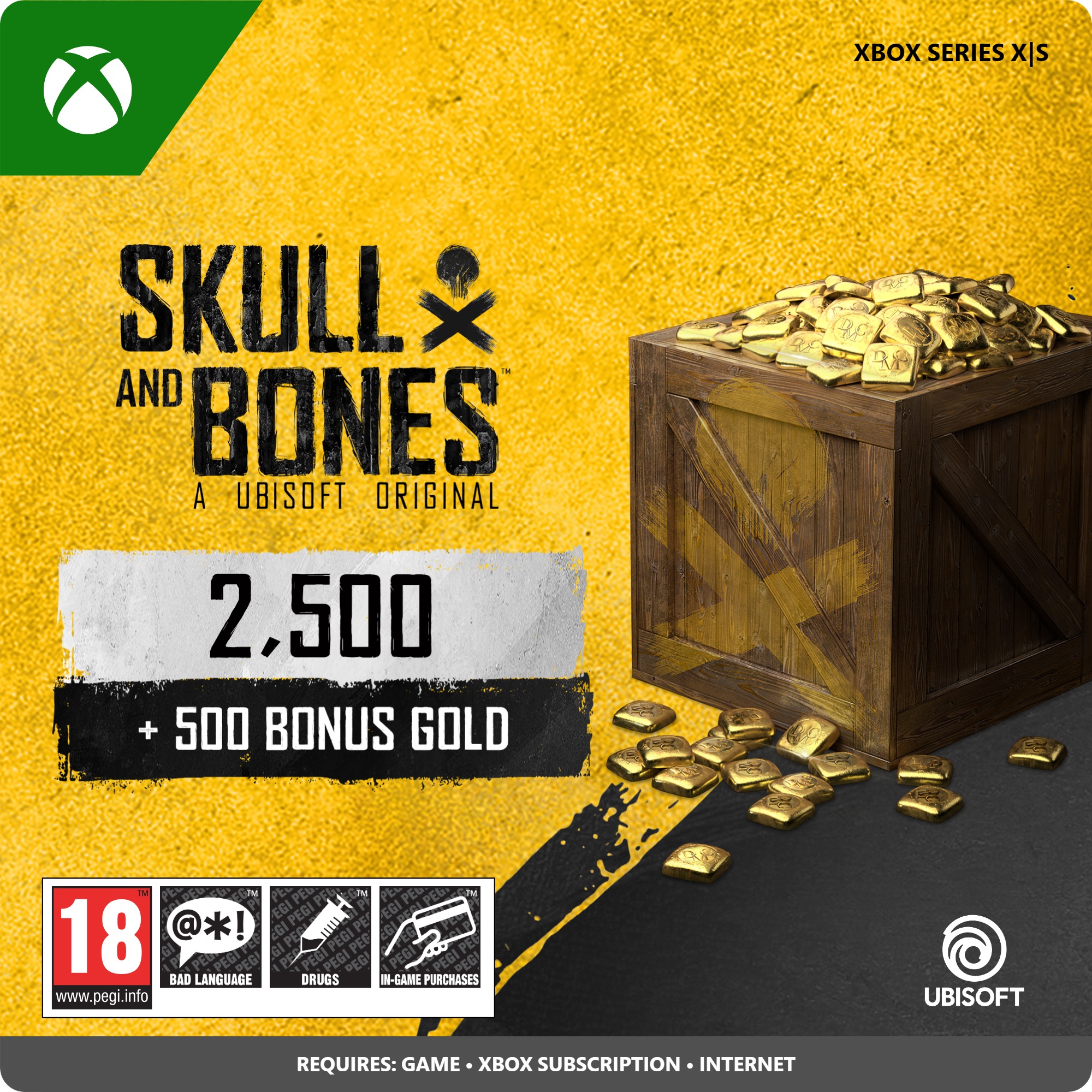 Skull and Bones Gold 3000
